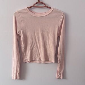 Hollister Pink Long Sleeve Top Slim